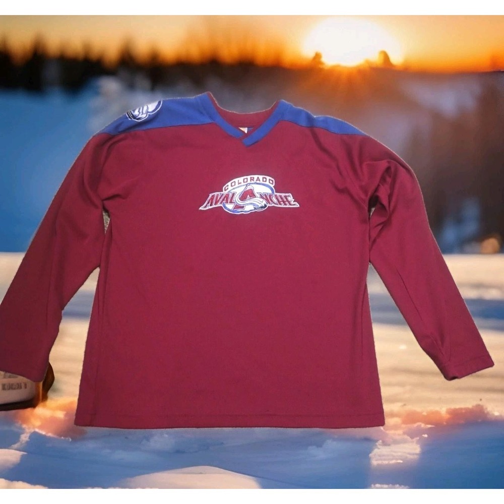 Winning‎ Goal Colorado Avalanche Jersey Youth Large Burgundy Excellent NHL Fan